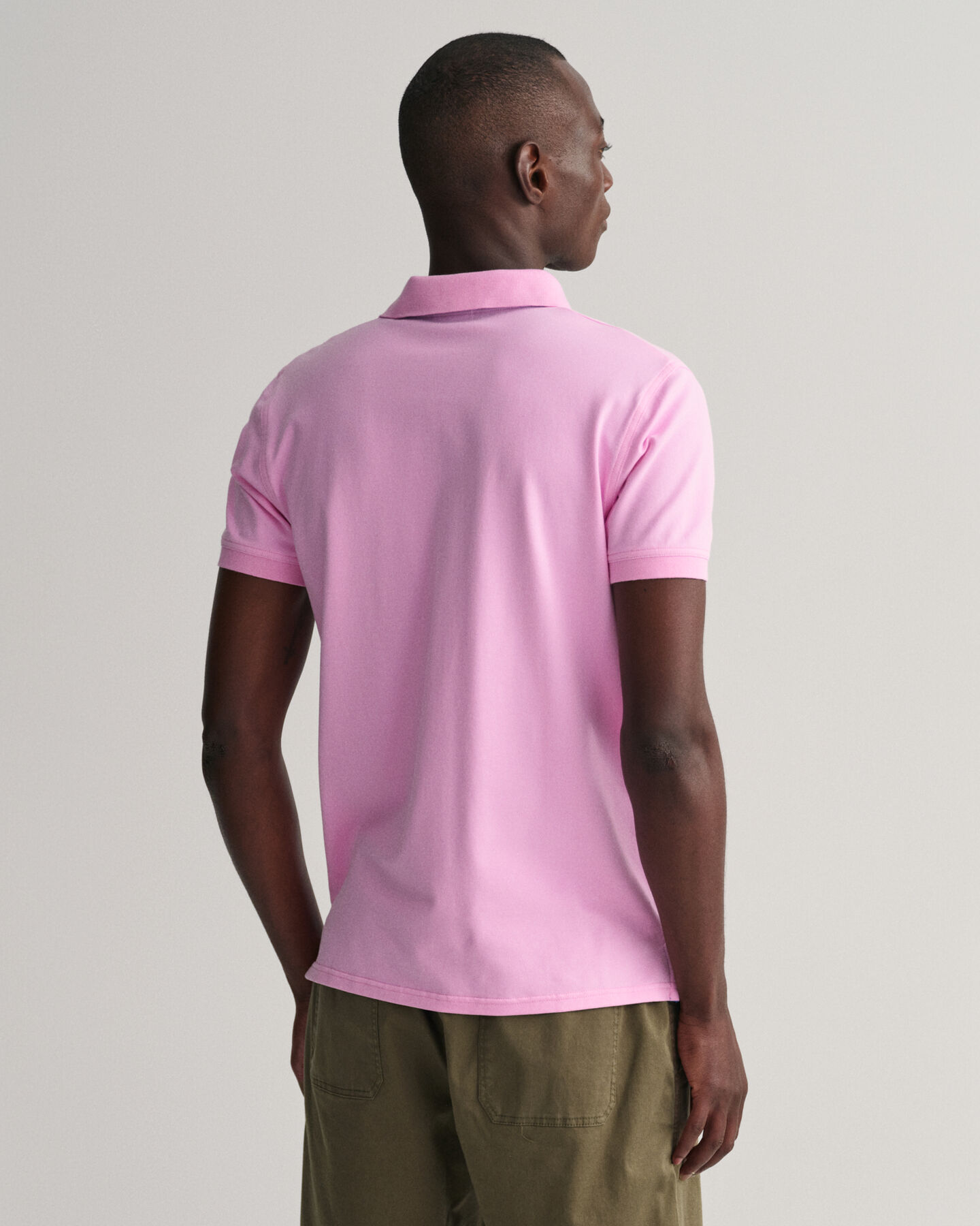 Contrast Collar Piqué Polo Shirt