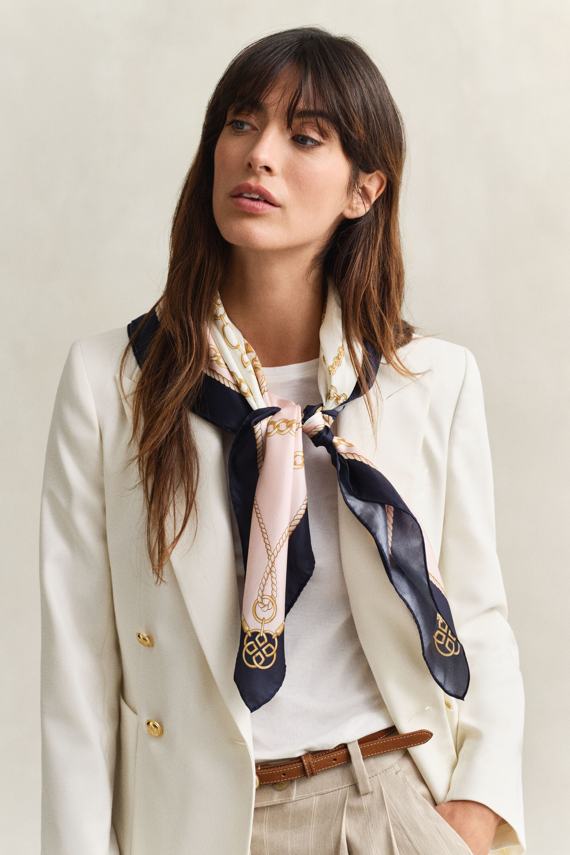 Chain Silk Scarf