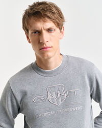 Tonal Shield Crew Neck Sweatshirt