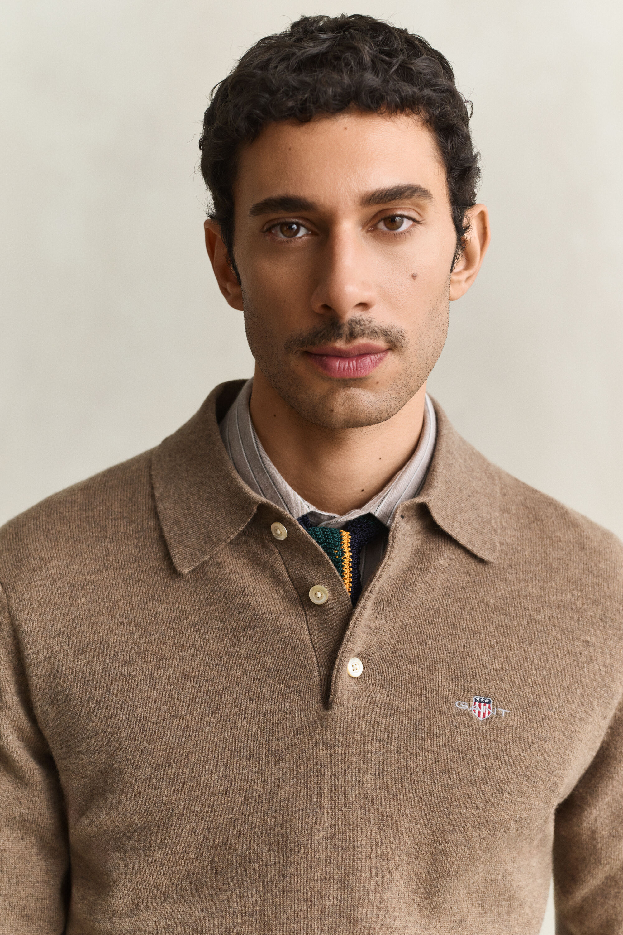 Superfine Lambswool Polo Sweater