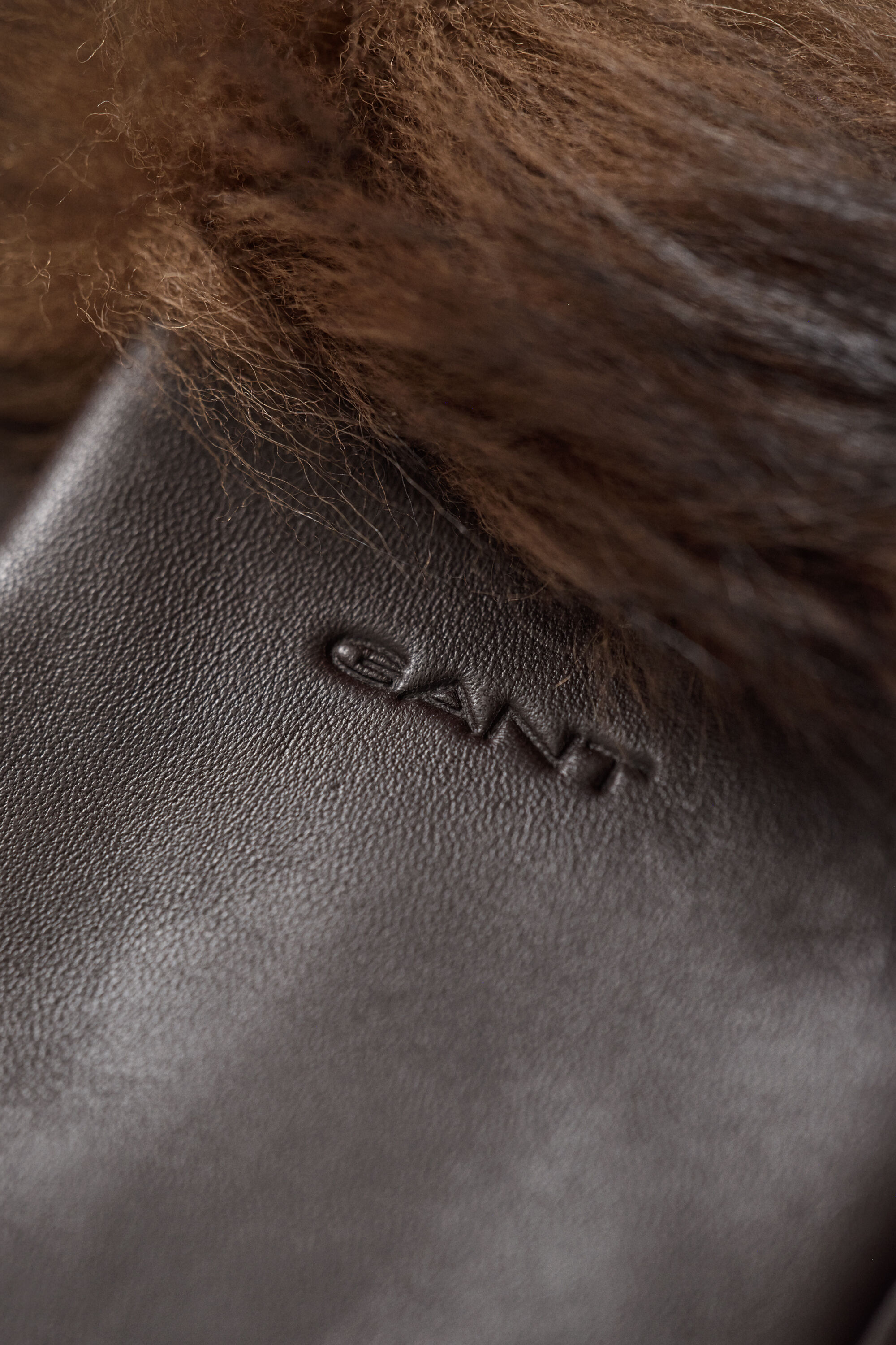 Shearling Cuff Leather Gloves