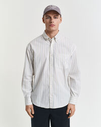 Relaxed Fit Striped Luxury Oxford Shirt