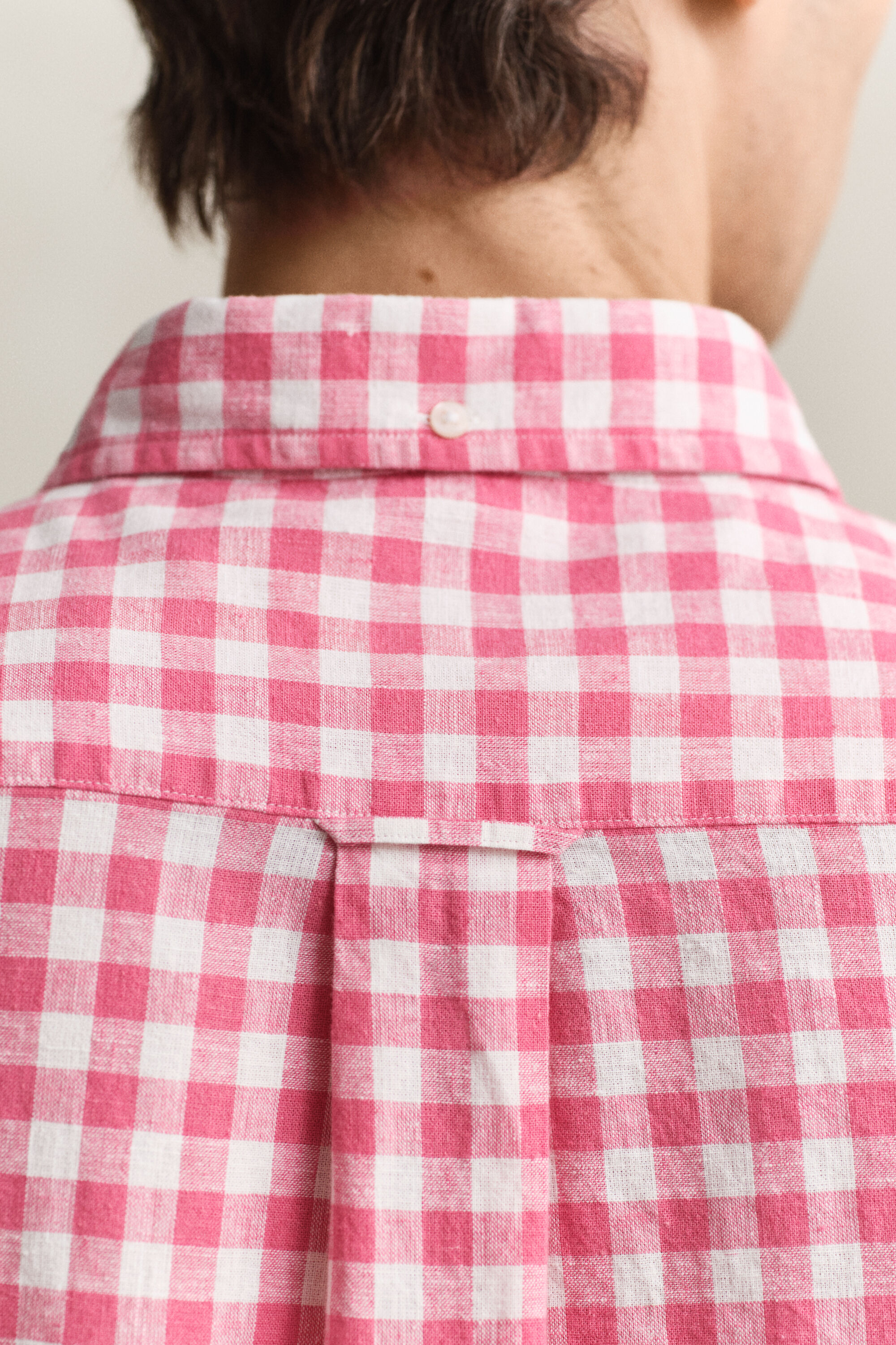 Gingham Linen Blend Shirt