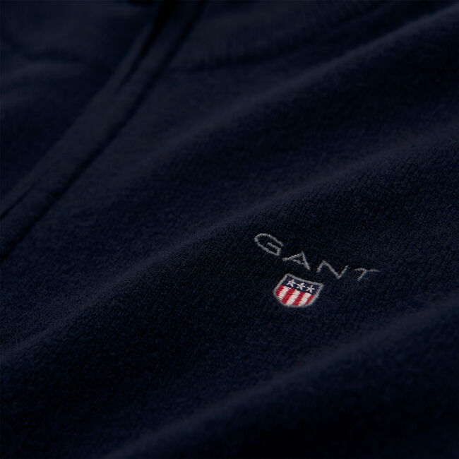 Super Fine Lambswool Zip Cardigan