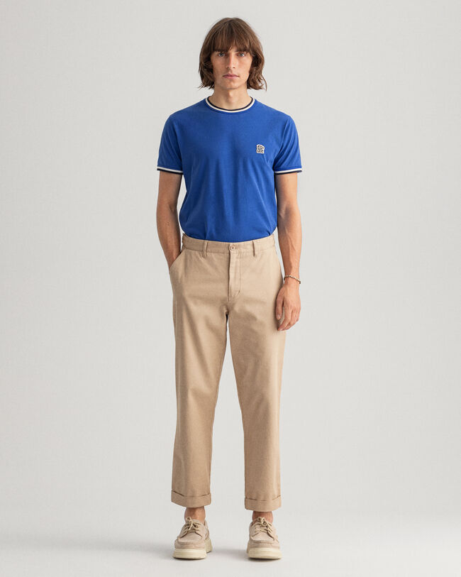 Tapered Cotton Chinos