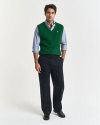 Lambswool Cable Knit Vest