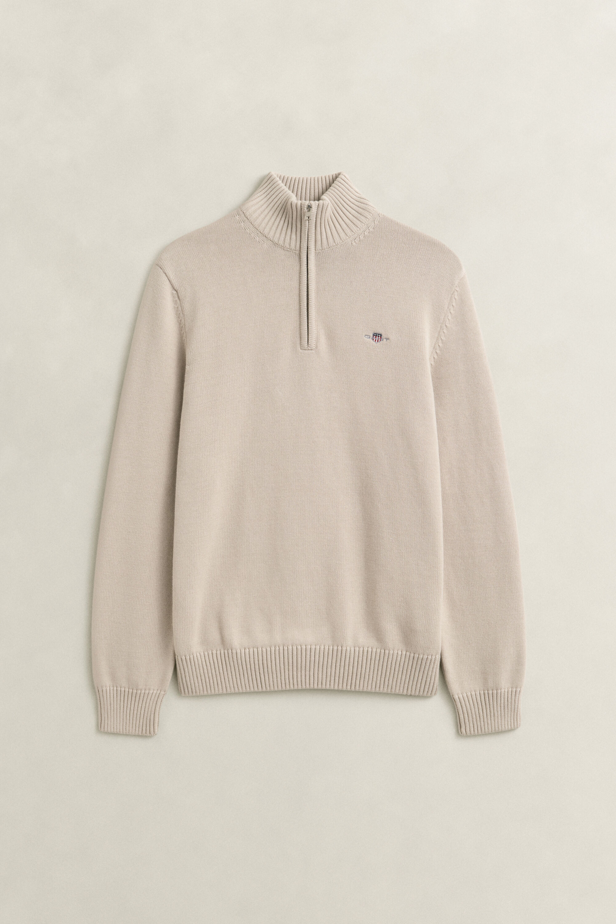 Casual Cotton Half-Zip Sweater