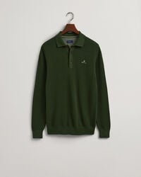 Cotton Piqu&eacute; Polo Sweater