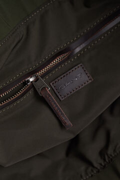 Quilted Tote Bag — DARK MOSS GREEN 2