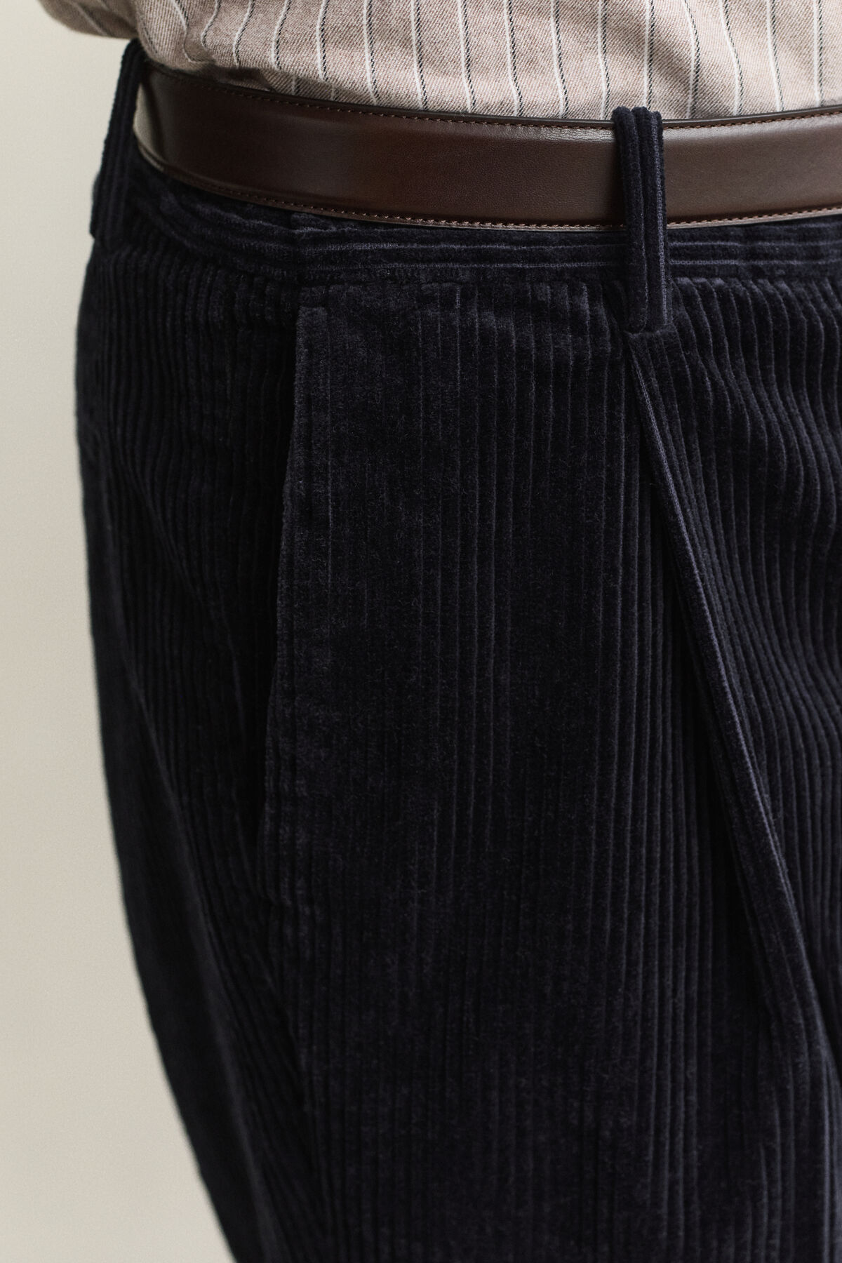 Corduroy Suit Pants — EVENING BLUE
