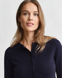 Lightweight Knit Crew Neck Cardigan