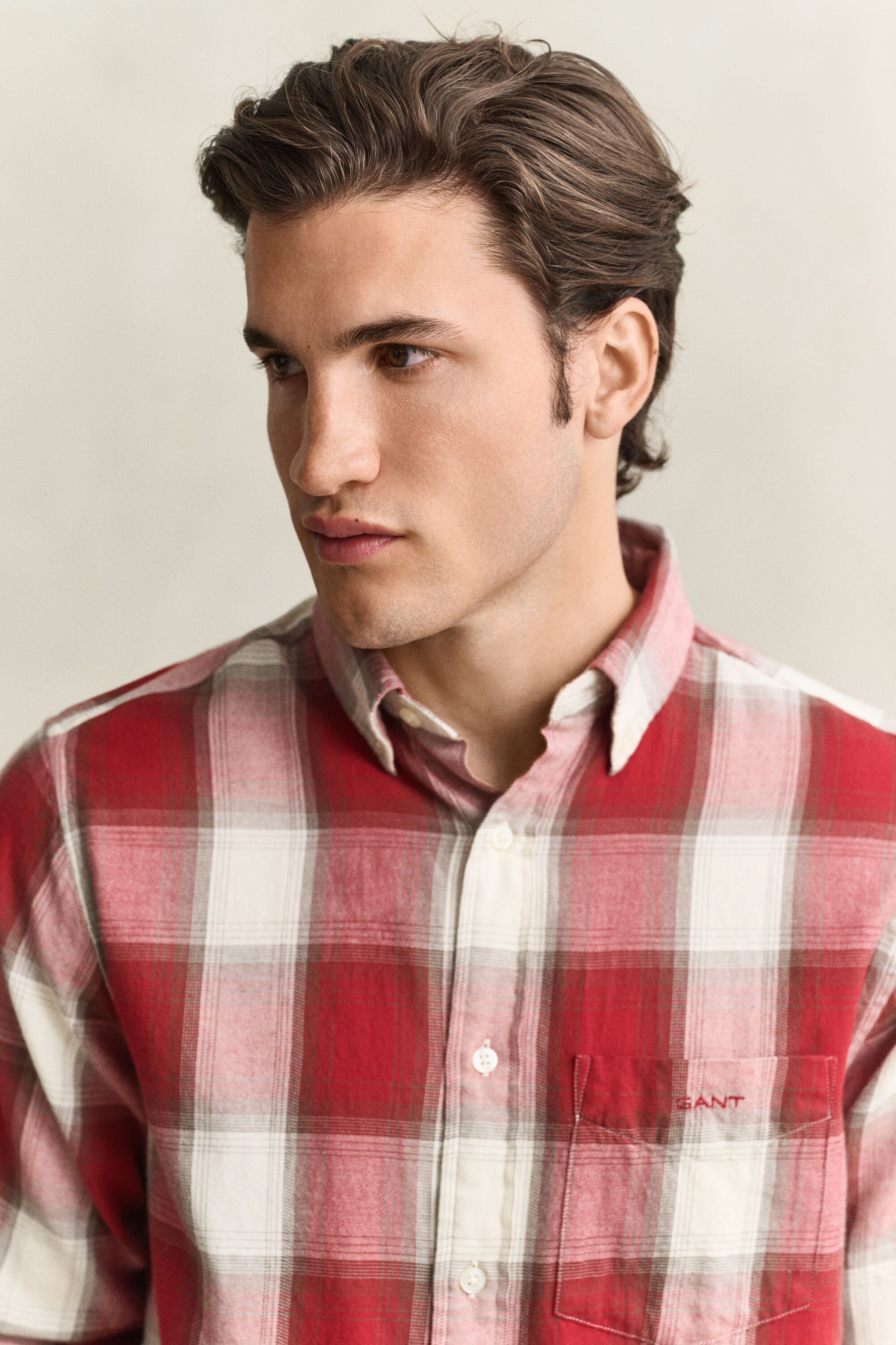 Checked Windblown Flannel Shirt