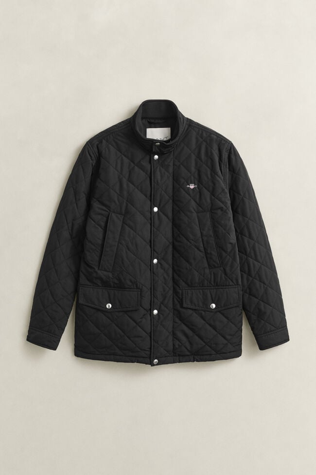 Quilted Windcheater Mid-Length Jacket