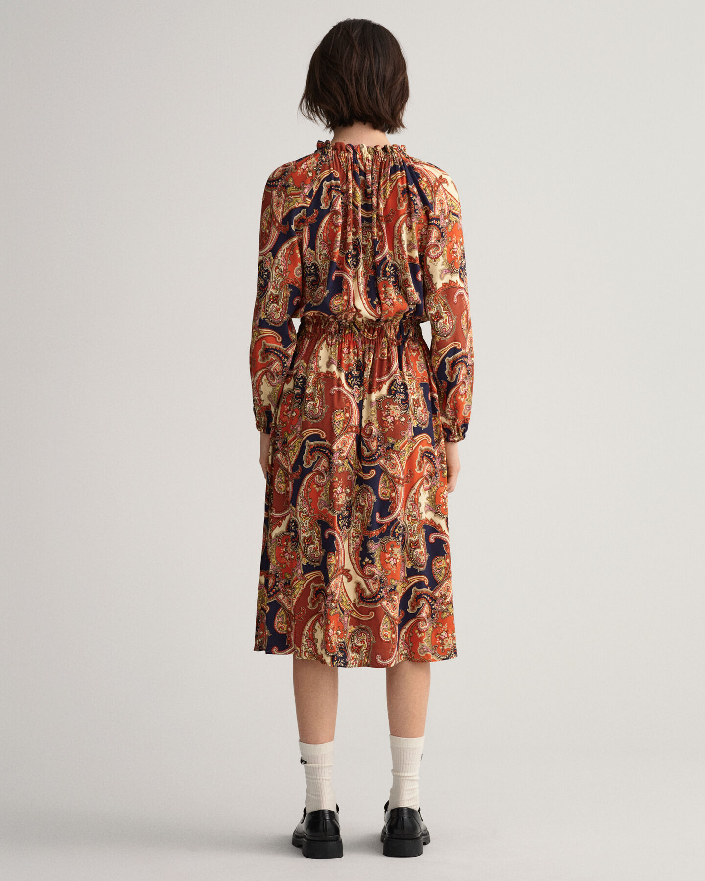Paisley Boatneck Dress
