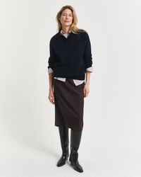 Knitted Wool Cashmere Blend Rugger