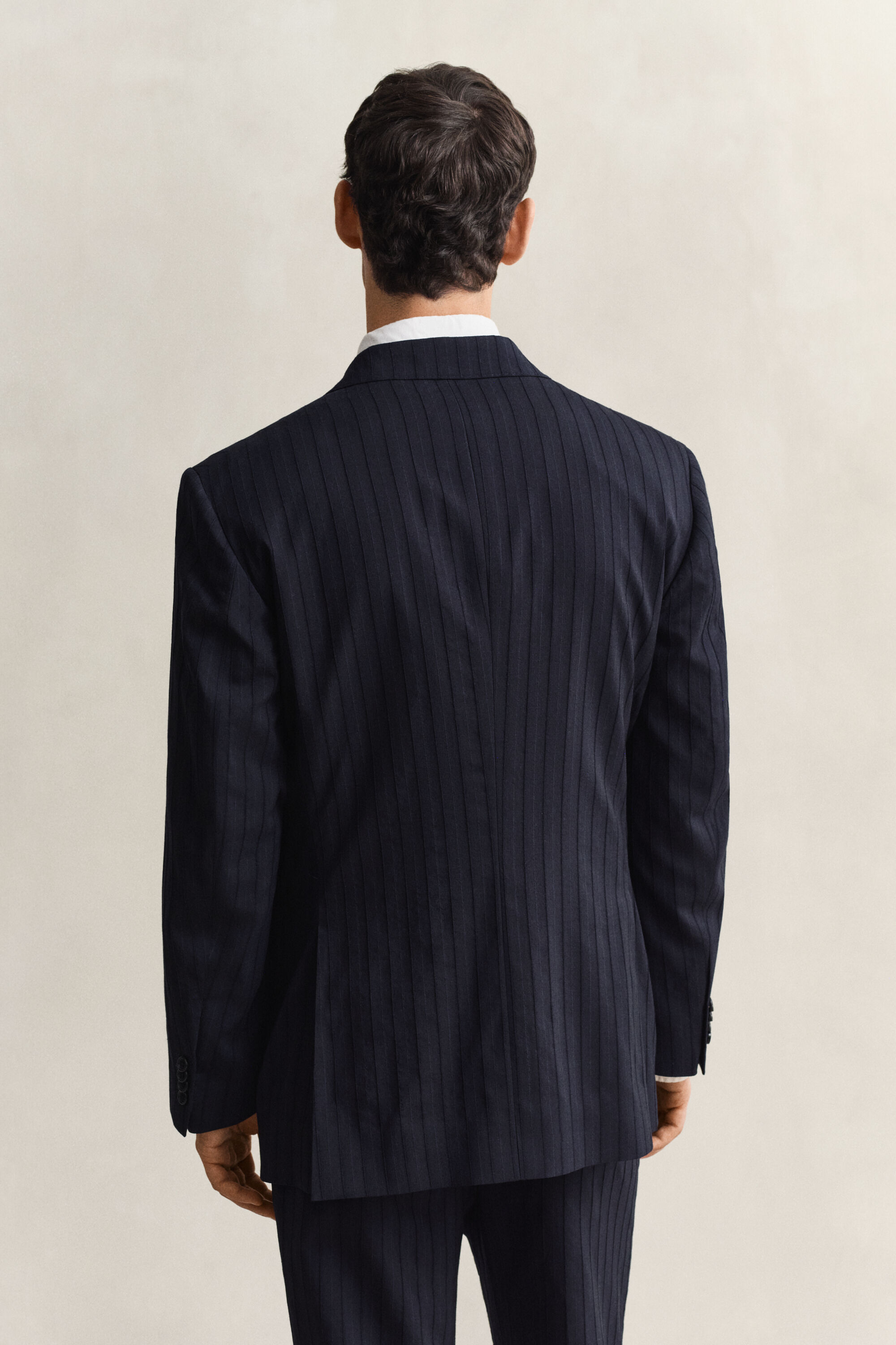 Tonal Pinstripe Suit Jacket