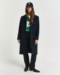 Classic Tailored Wool Blend Coat