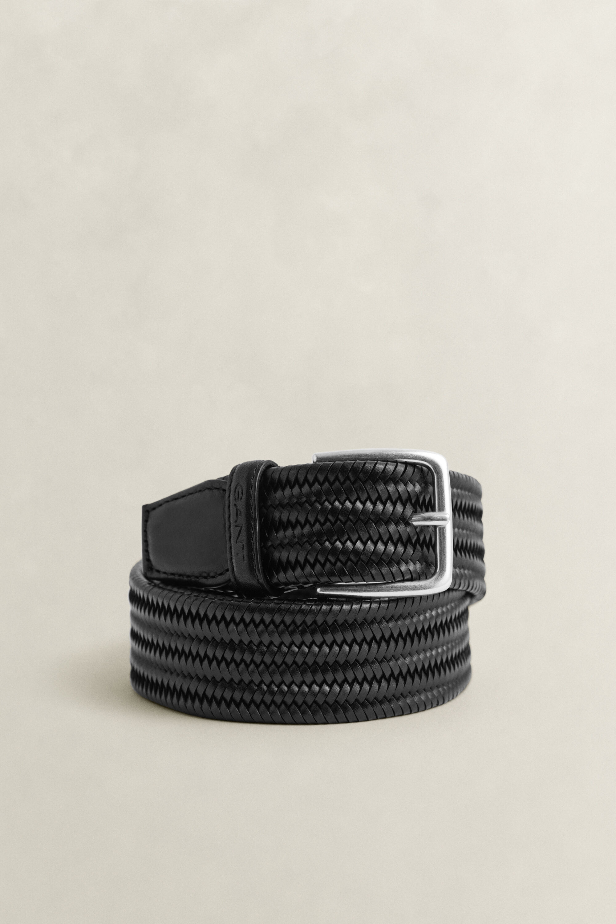 Braided Elastic Leather Belt