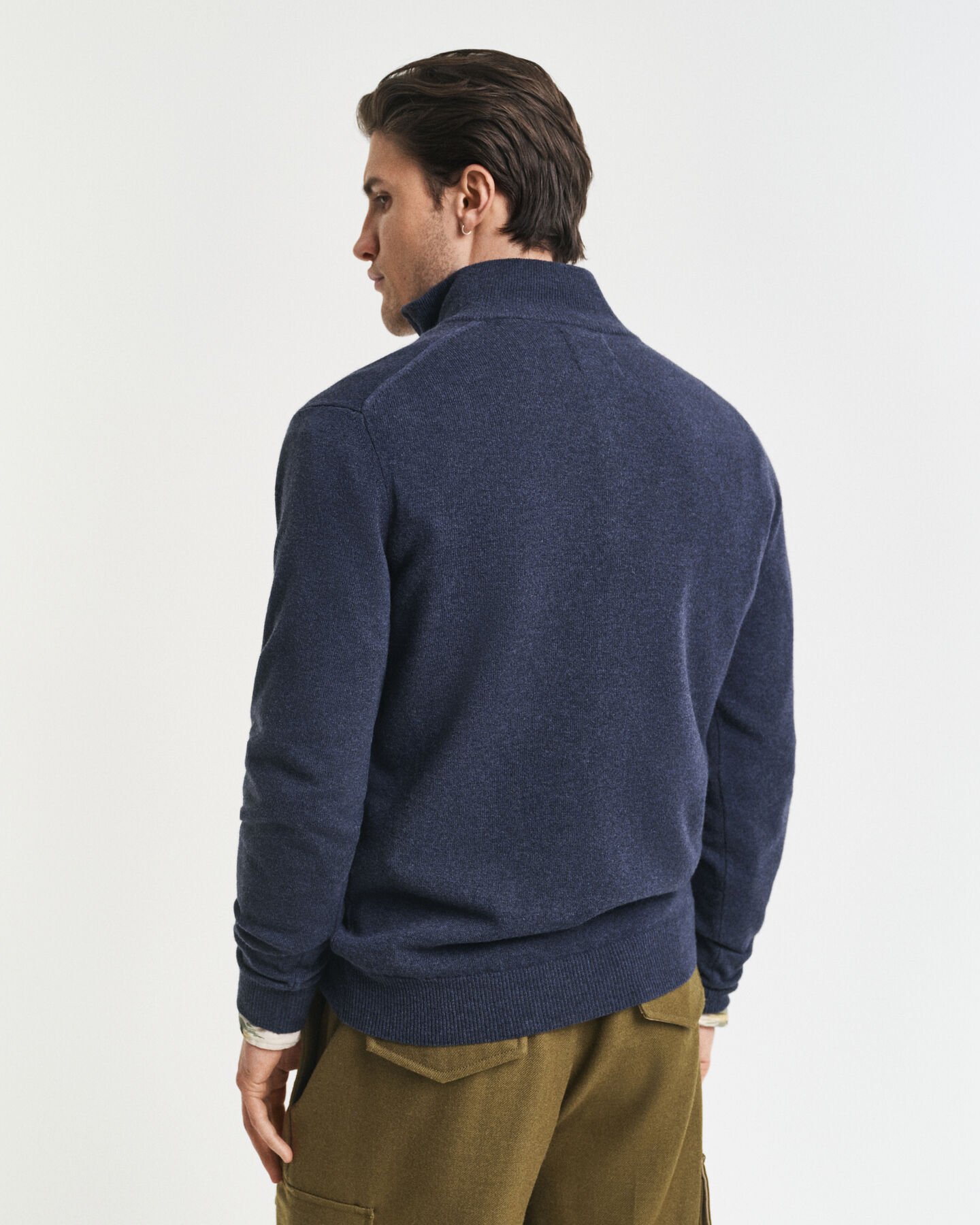 Superfine Lambswool Half-Zip Sweater