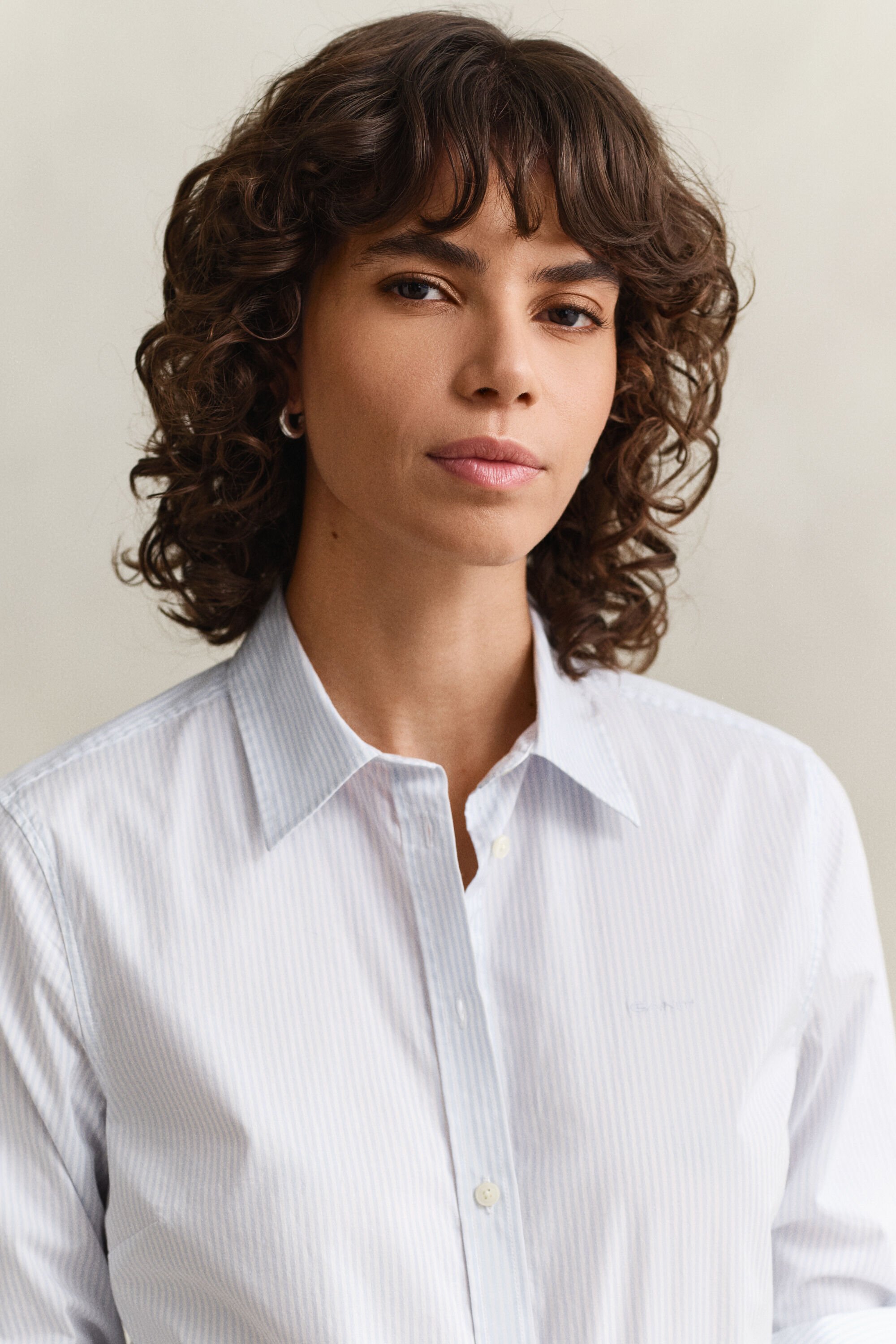 Slim Fit Striped Poplin Shirt