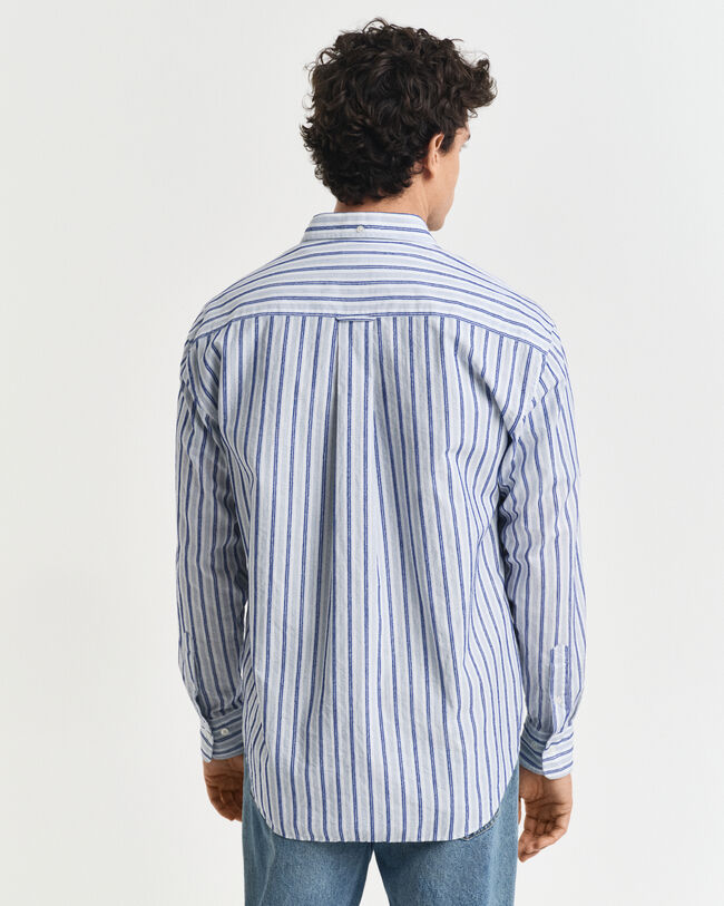 Relaxed Fit Textured Stripe Shirt