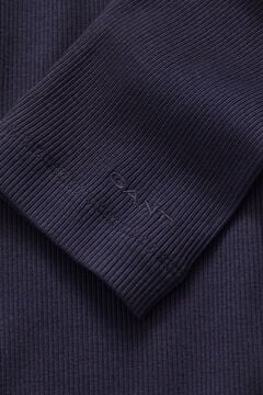 Ribbed Turtleneck Top — EVENING BLUE 1