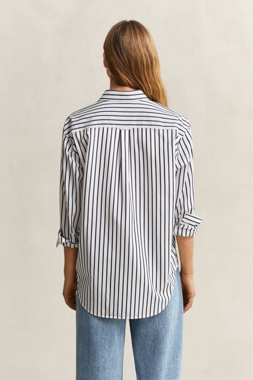 Relaxed Fit Classic Striped Poplin Shirt