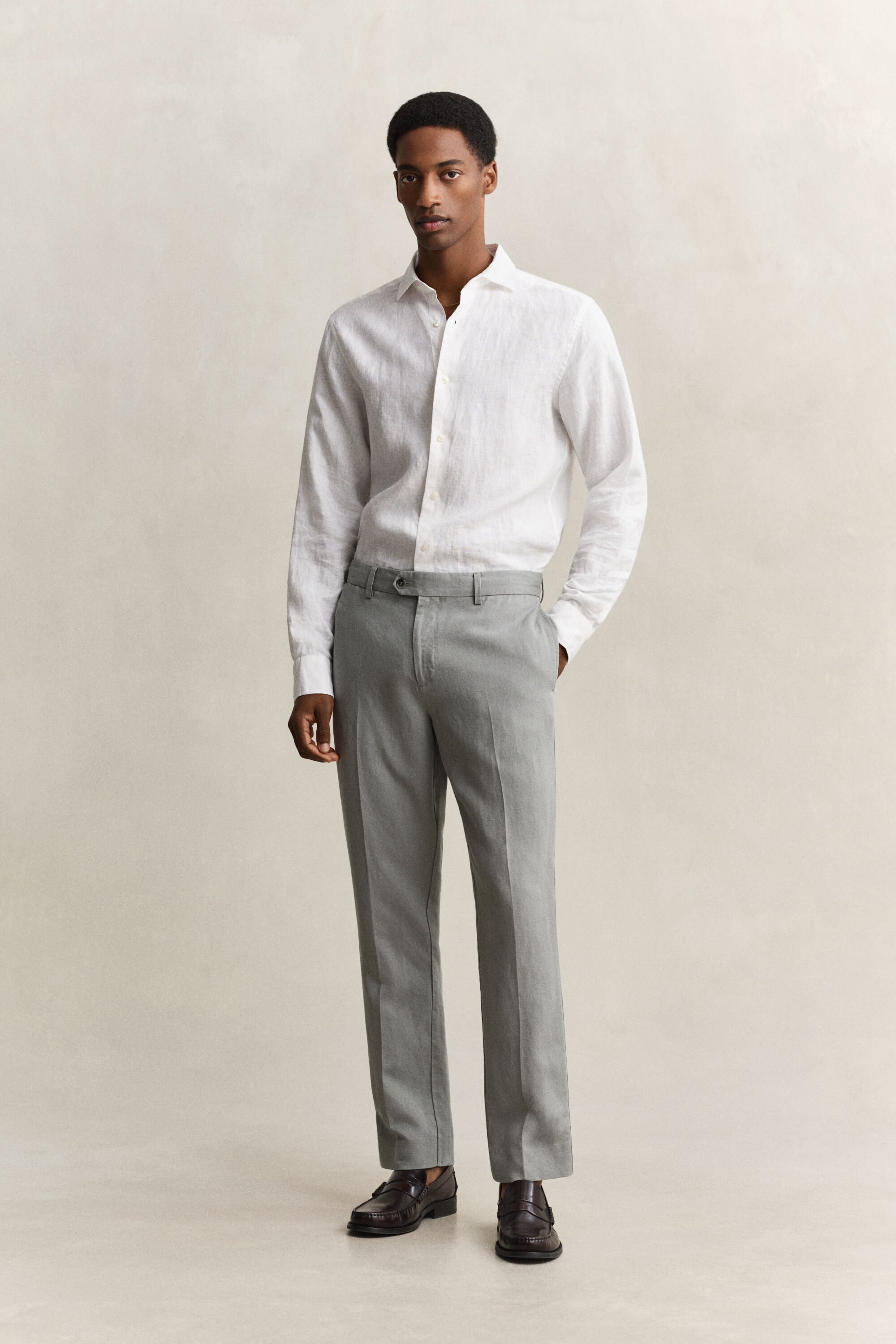 Lyocell Linen Suit Pants