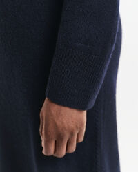 Knit Detail Turtleneck Dress