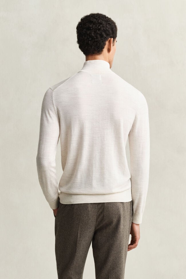 Extra Fine Merino Wool Half-Zip Sweater