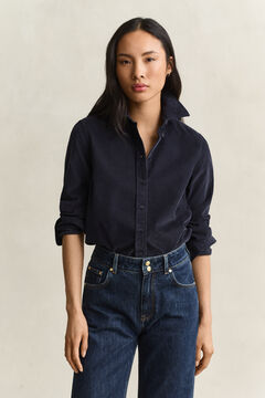 Regular Corduroy Shirt — EVENING BLUE 6