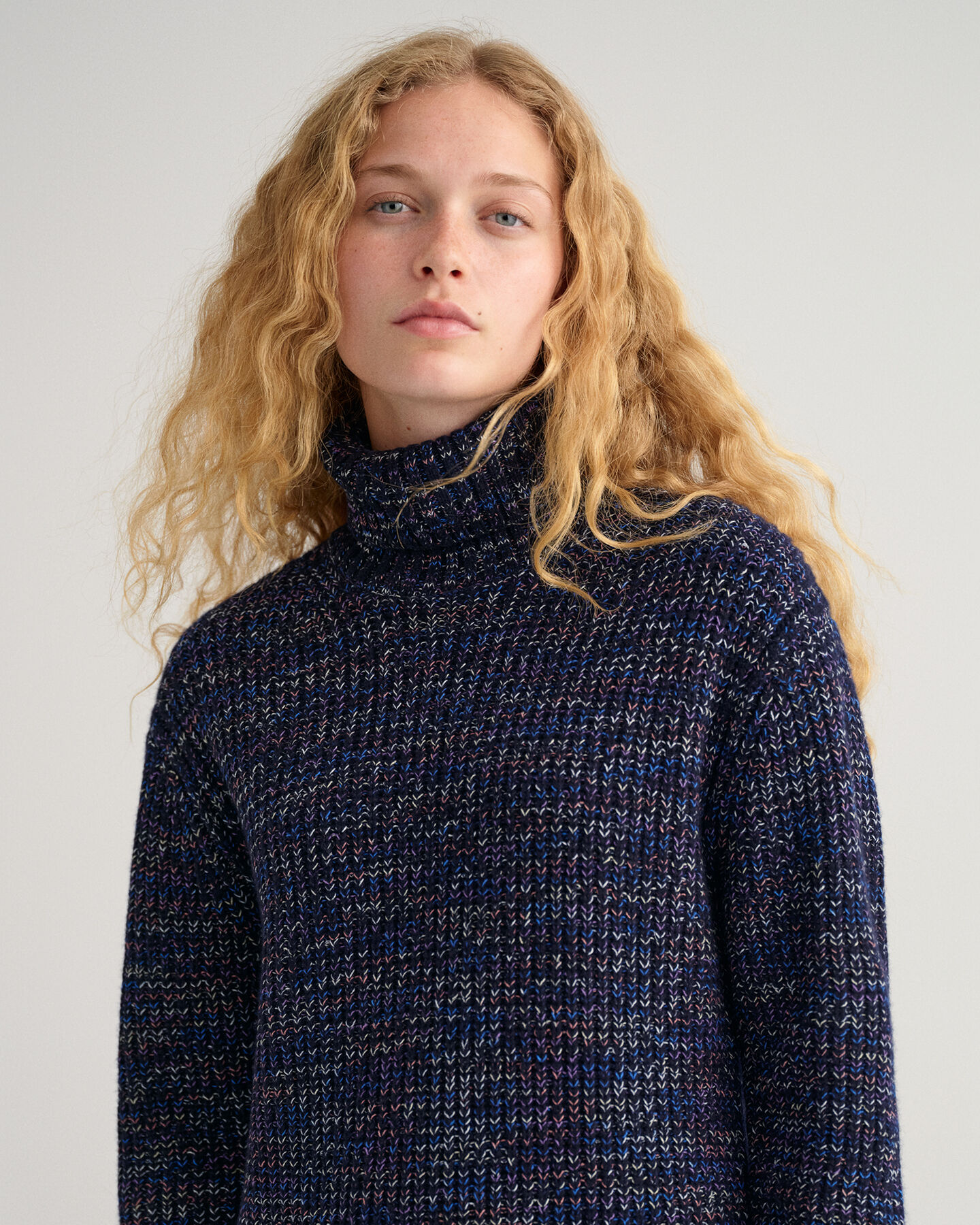 Multicolor Rollneck Dress