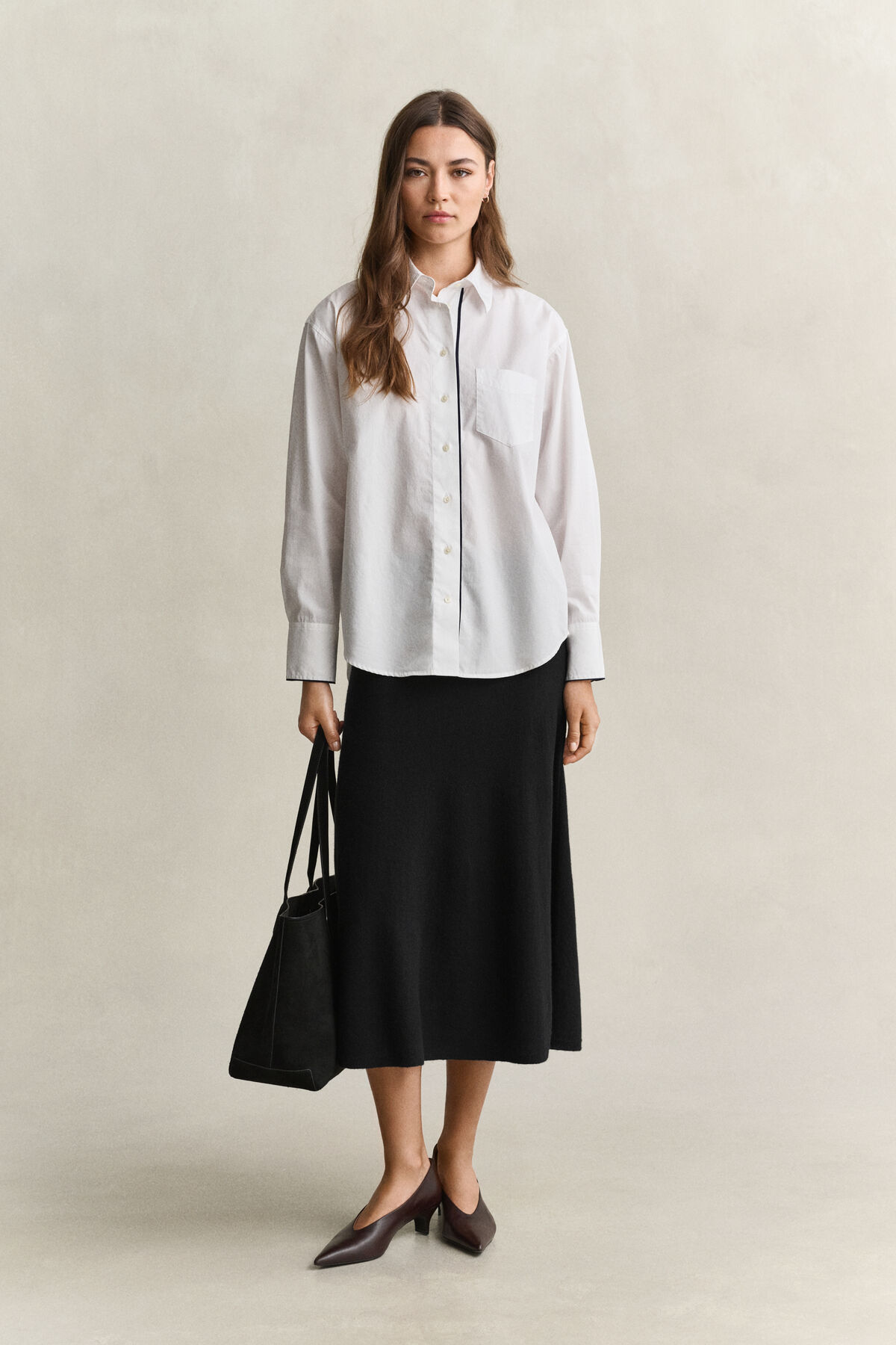 Lambswool Skirt — BLACK