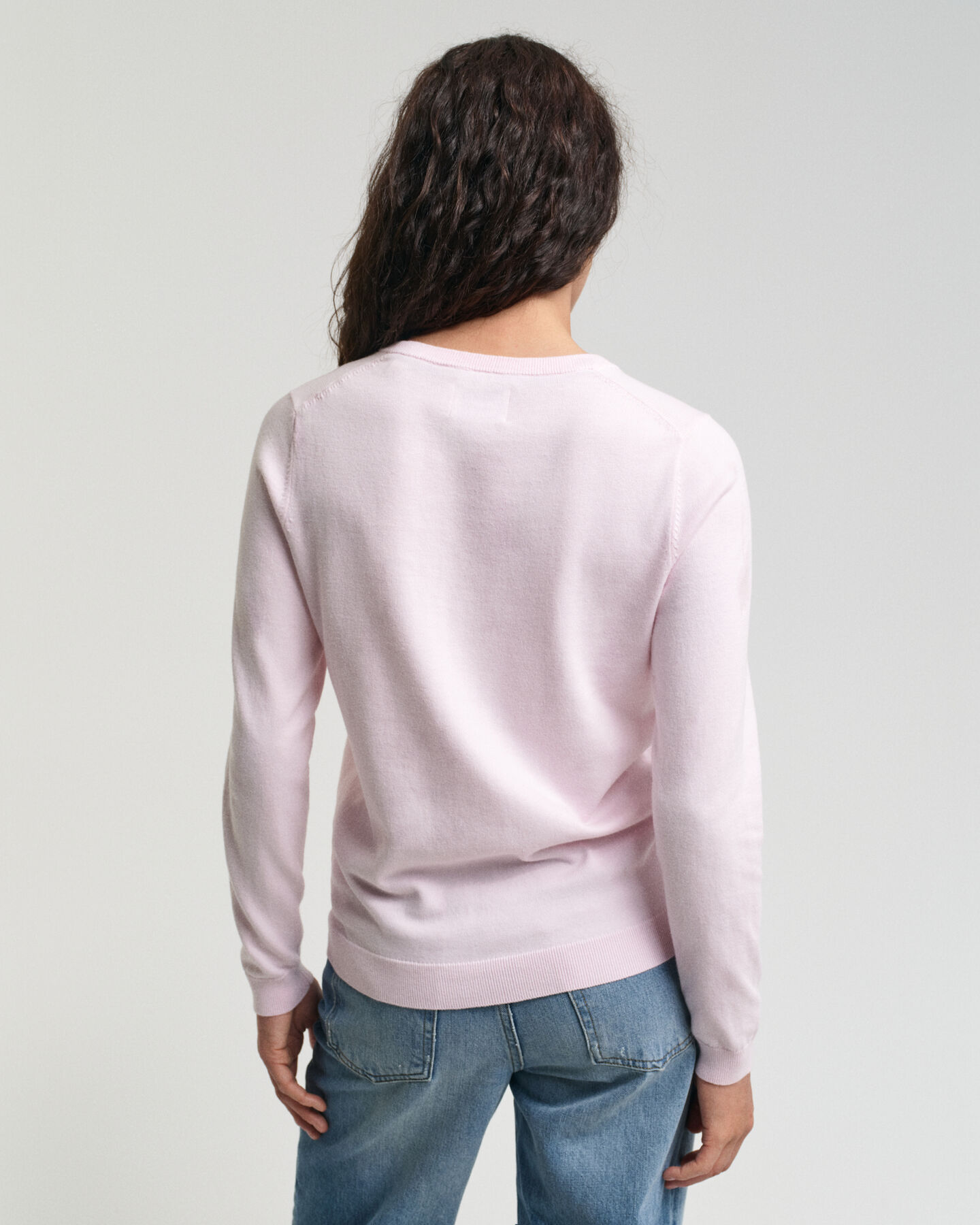 Seasonal Essential Cotton Crew Neck Sweater