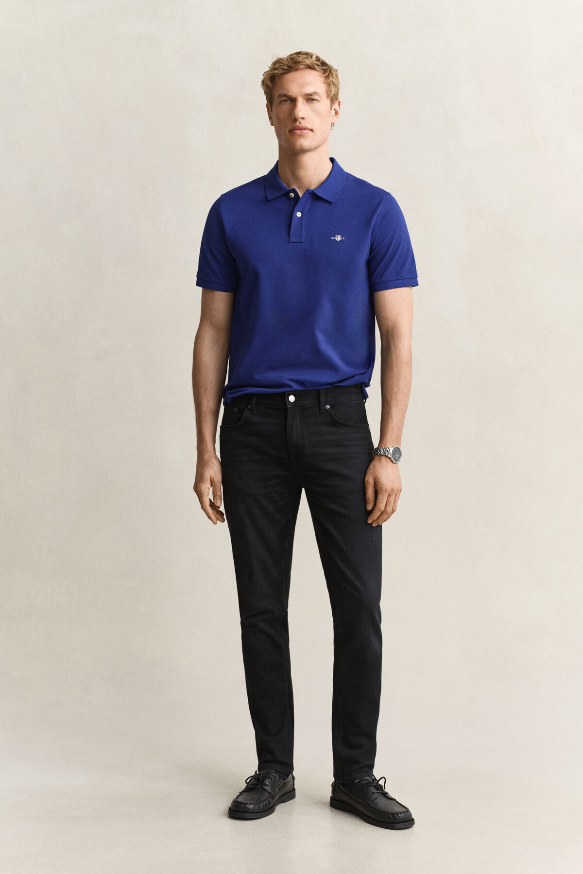Slim Jeans — BLACK BROKEN IN
