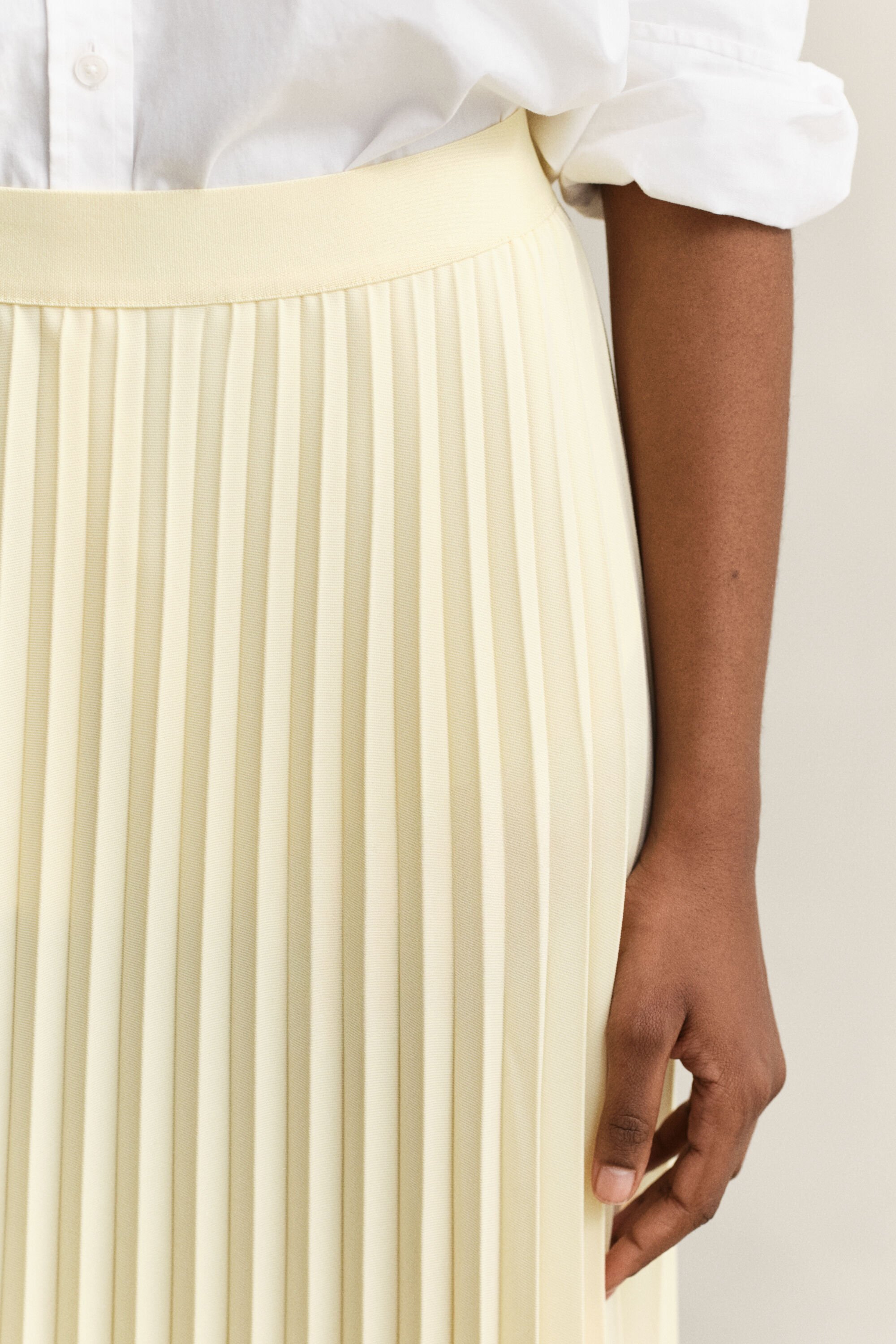 Pleated Midi Skirt
