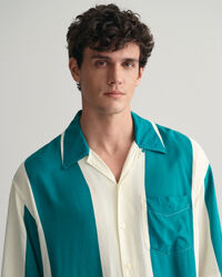 Relaxed Fit Viscose Short Sleeve Shirt