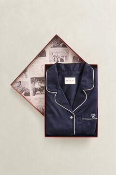 Satin Pajama Set — EVENING BLUE 3