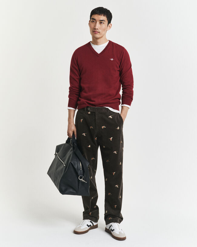 Classic Cotton V-Neck Sweater