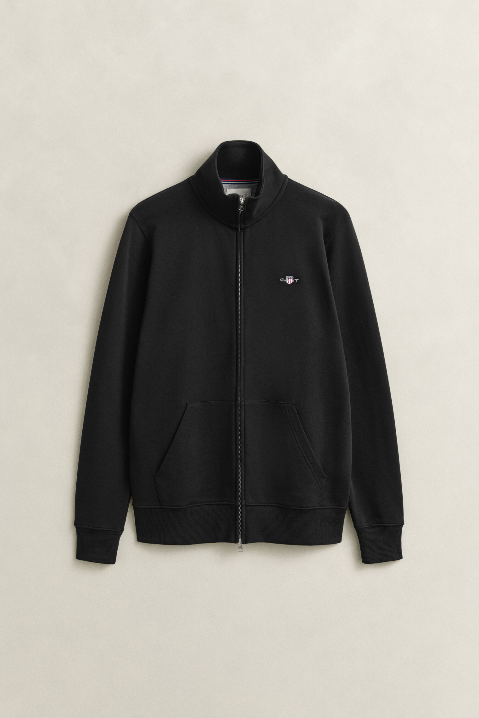 Shield Zip Sweatshirt — BLACK