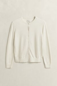 Lightweight Knit Crew Neck Cardigan