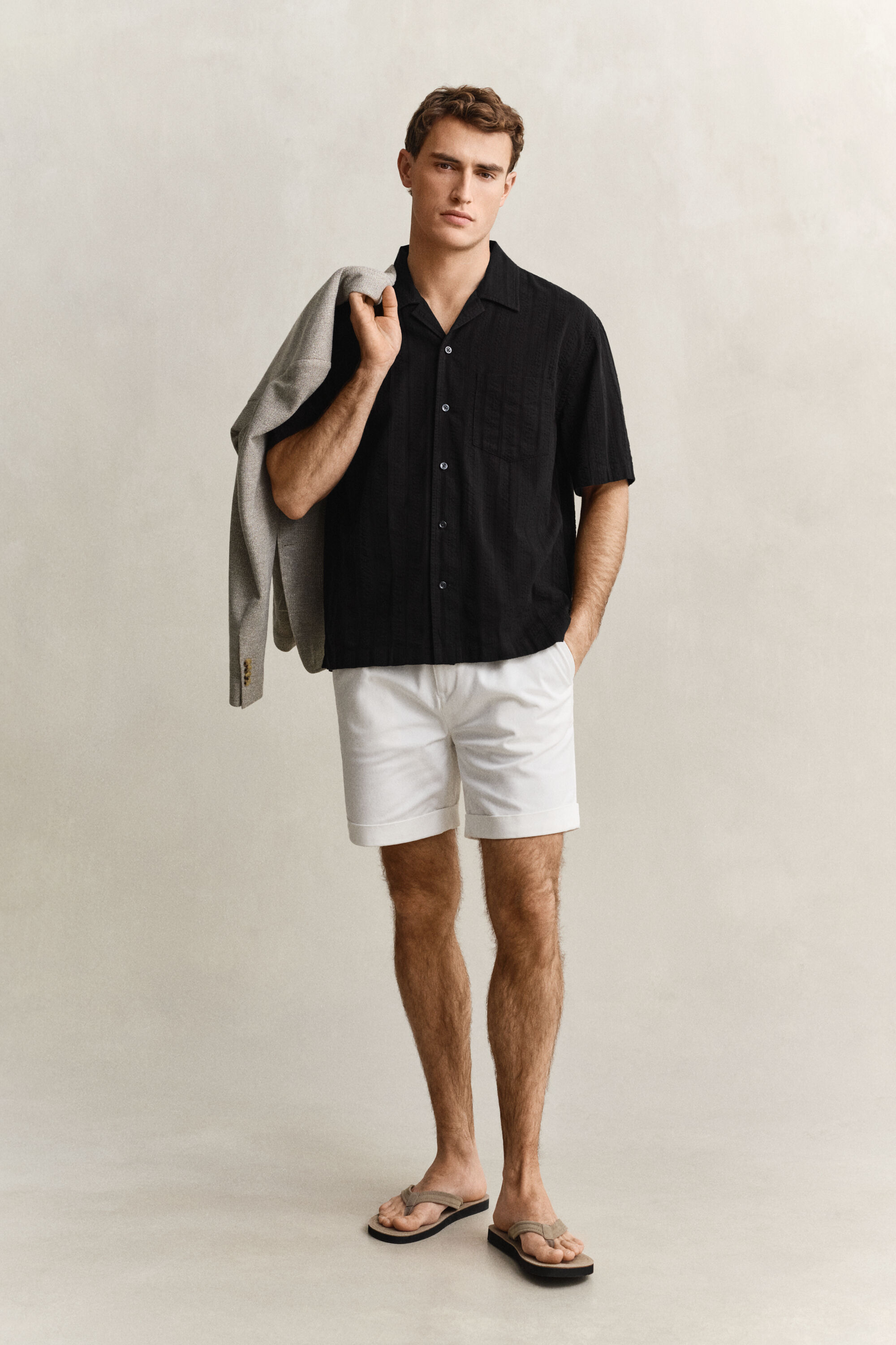 Relaxed Fit Dobby Striped Shirt