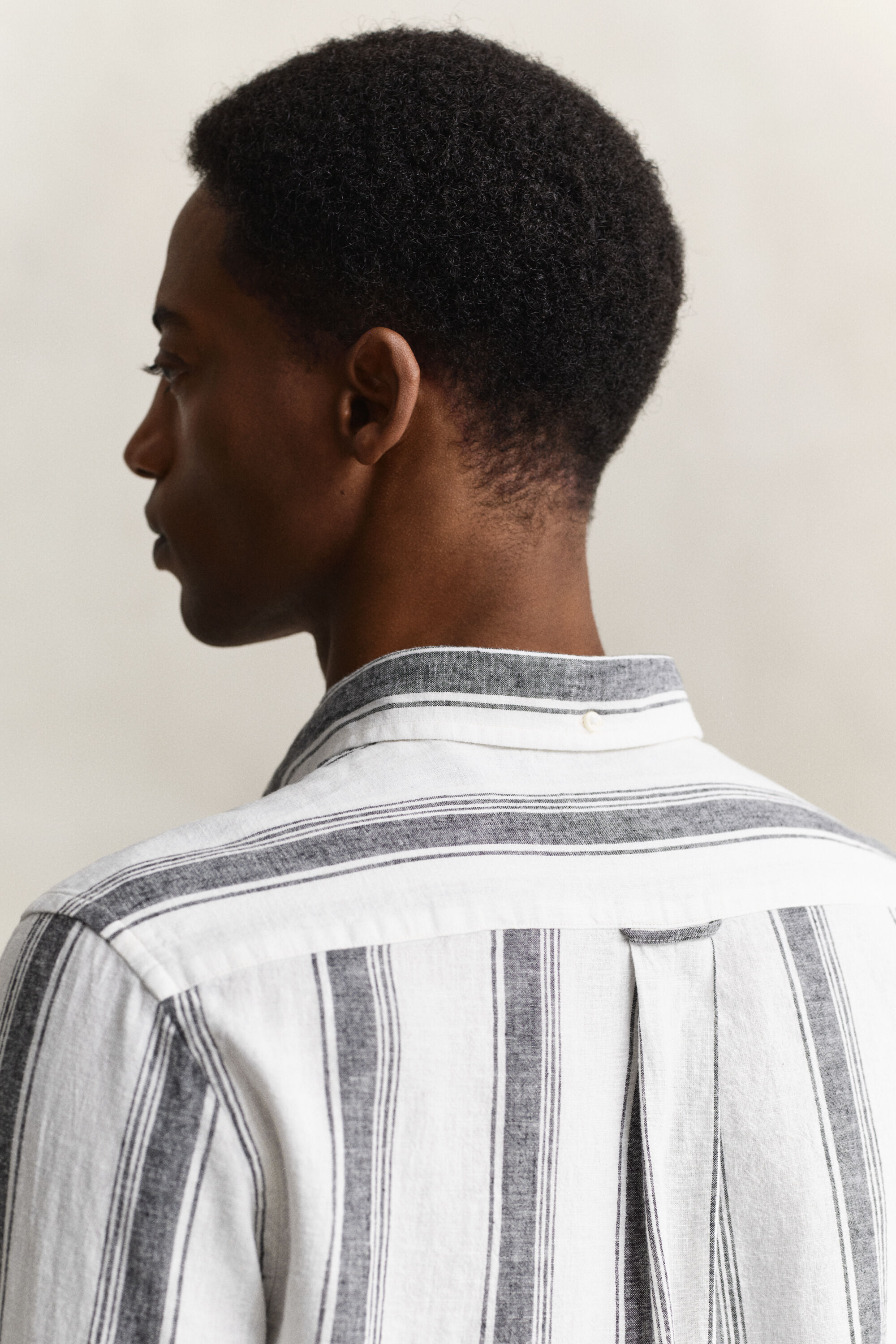 Striped Linen Blend Shirt