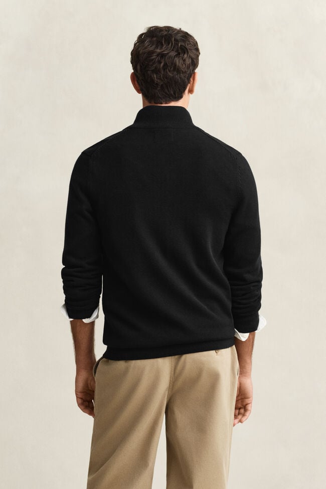 Casual Cotton Zip Cardigan