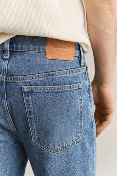 Straight Jeans — MID BLUE BROKEN IN 3
