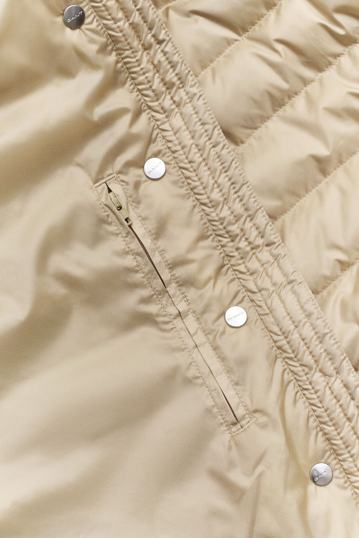 Light Down Vest — OAT BEIGE