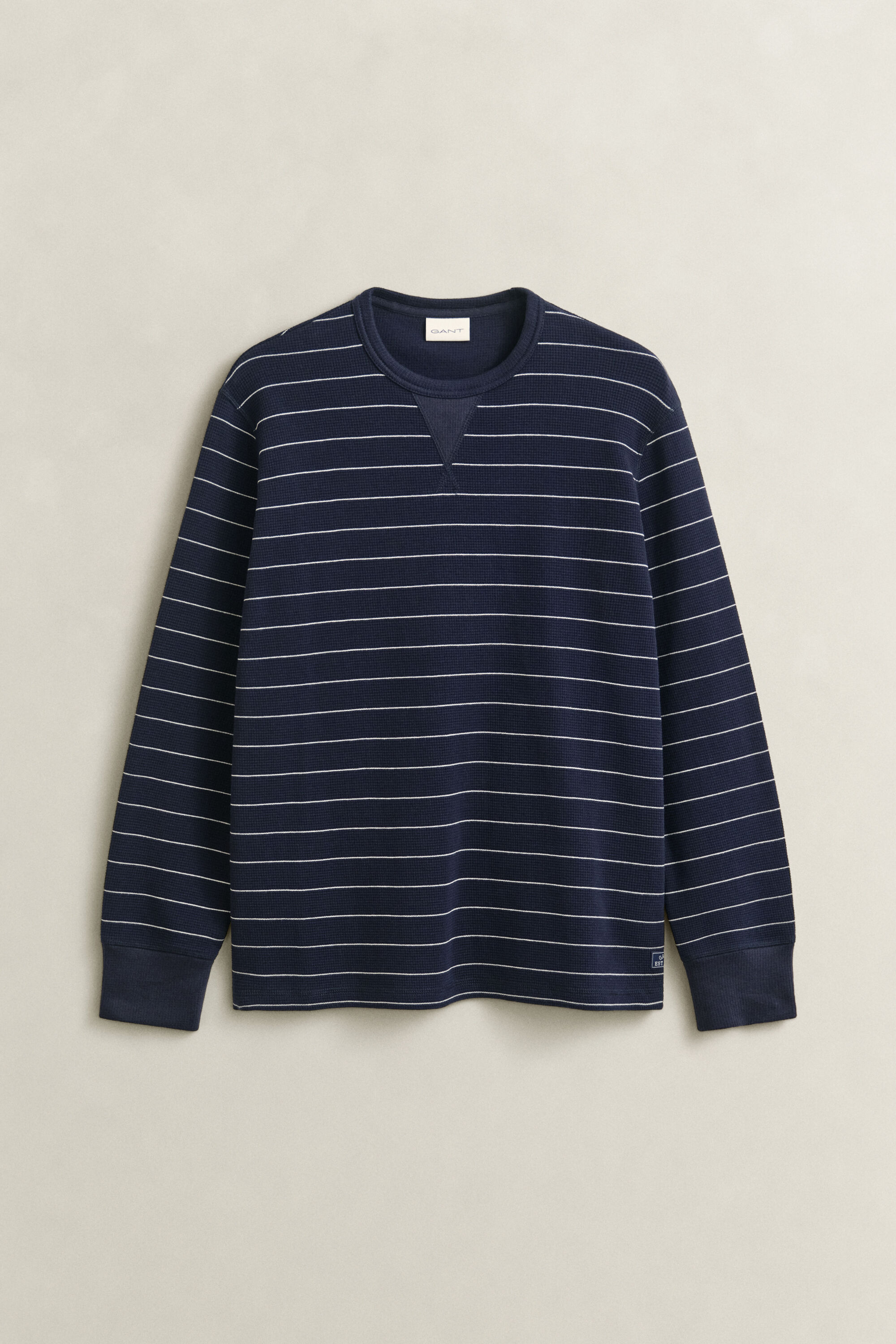 Textured Striped Sweatshirt