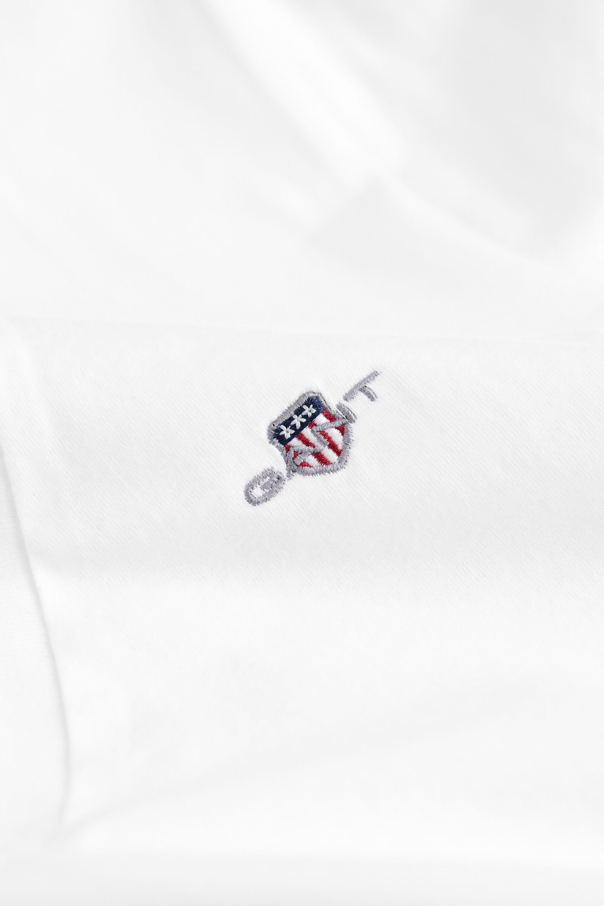 Shield V-Neck T-Shirt — WHITE