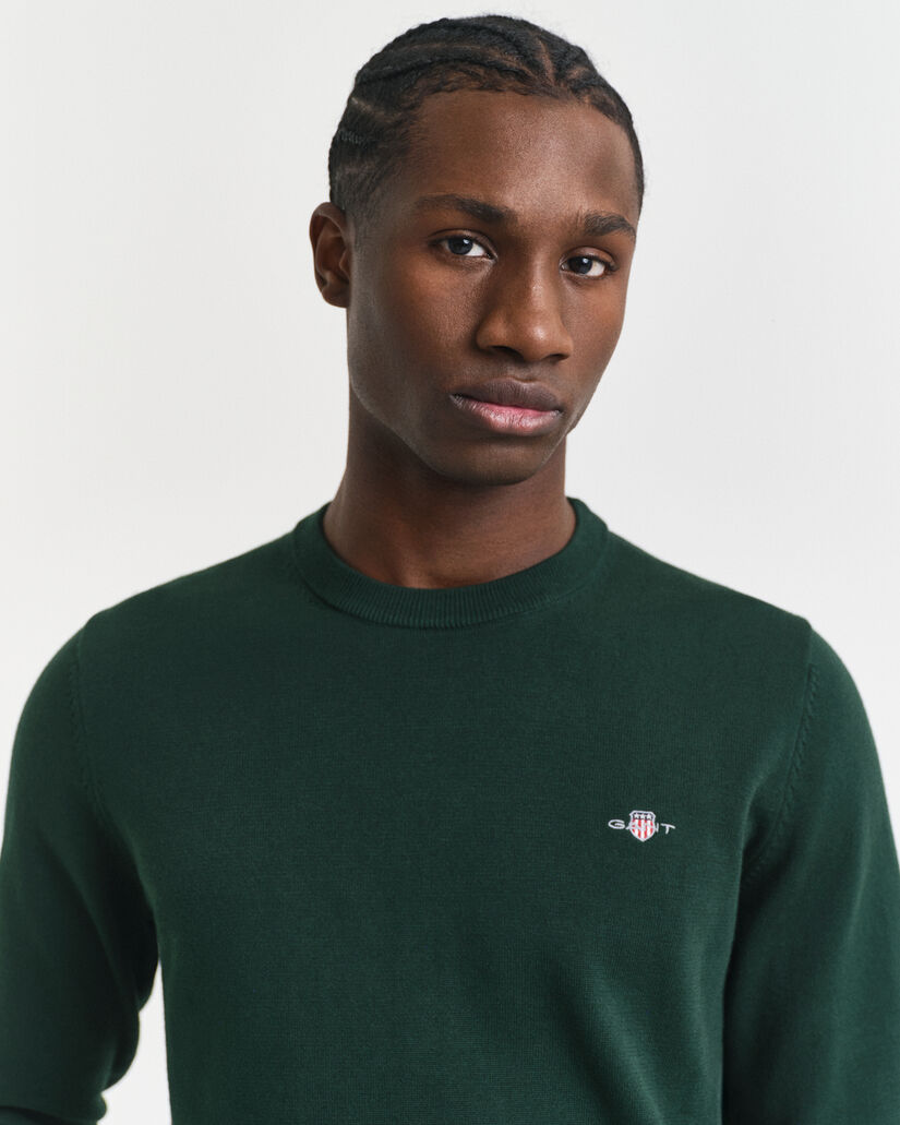 Classic Cotton Crew Neck Sweater