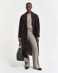 Cable Knit Wool Pants